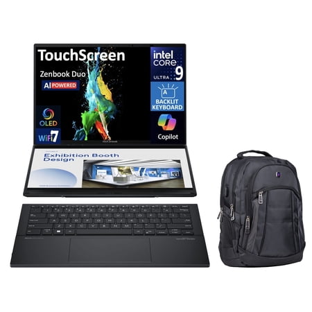 ASUS Zenbook DUO Ultra 9-285H 32GB 4TB SSD 14.0" Win11P w/Backpack