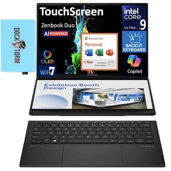 ASUS Zenbook DUO Ultra 9-285H 32GB LPDDR5X 4TB SSD 14.0"