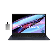 ASUS Zenbook Pro 17 17.3'' 165Hz WQHD Touchscreen Laptop, AMD Ryzen 7 6800H, NVIDIA GeForce RTX 3050, 16GB LPDDR5 RAM, 512GB SSD, Backlit keyboard, Win 11 Home, Black, 32GB Snow Bell USB Card