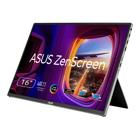 ASUS Zenscreen 16 inch 60Hz USB-C OLED Portable Computer Monitor MQ16FC)