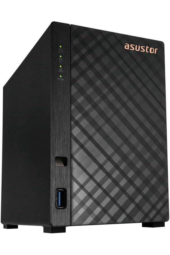 AS1202T Drivestor 2 Gen 2 ,2 Bay NAS, Quad-Core 1.7GHz CPU, 2.5GbE Port, 1GB DDR4, Three USB 3.0 (Diskless)