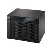 ASUSTOR Lockerstor 10 AS6510T SAN/NAS Storage System - Intel Atom C3538 Quad-core 4 Core 2.10 GHz - 10 x HDD Supported - 10 x SSD Supported - 8 GB RAM DDR4 SDRAM - Serial ATA/600 Controller - RAID S
