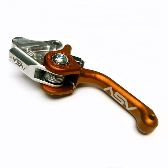 ASV Unbreakable F3 Series Foldable Rear Brake Lever fits Stacyc 12eDrive / 16eDrive - Orange