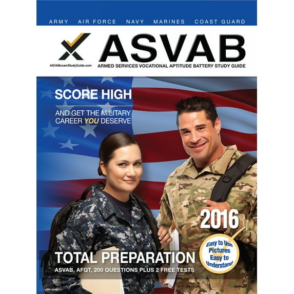 ASVAB Armed Services Vocational Aptitude Battery Study Guide 2016 (Paperback)