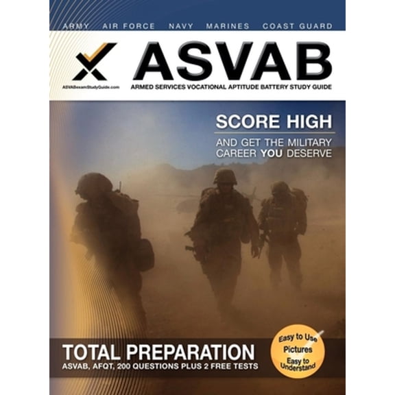 Pre-Owned ASVAB Armed Services Vocational Aptitude Battery Study Guide (Paperback) 1607871076 9781607871071
