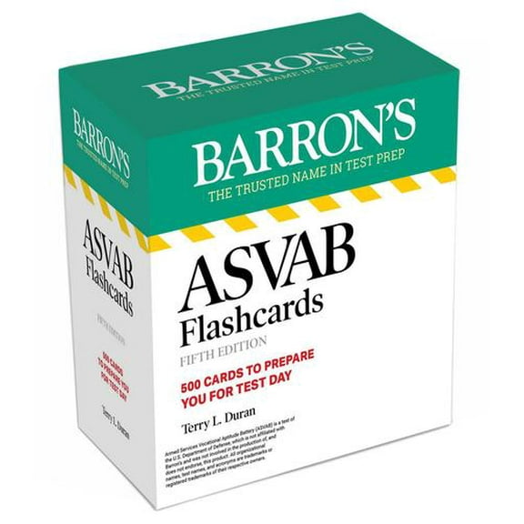 ASVAB Flashcards Fifth Edition: 500 Cards with Up-to-date Practice