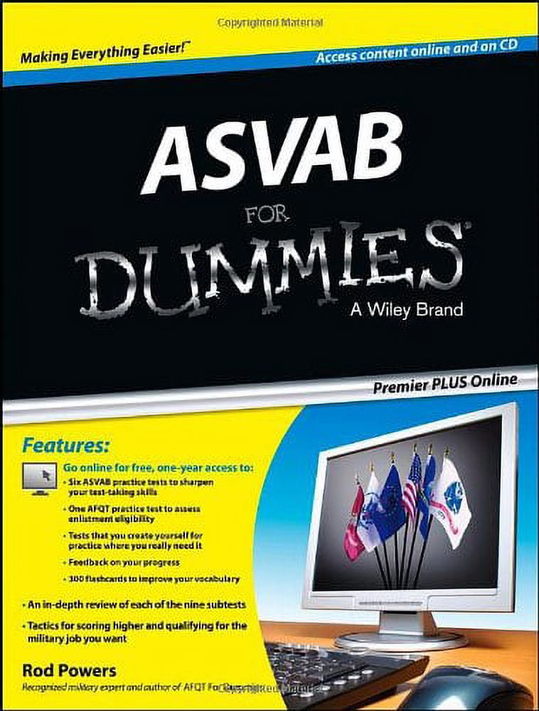 PreOwned ASVAB For Dummies, Premier Plus with Free Online Practice
