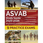 ASVAB Study Guide 2025-2026 9 Practice Exams and ASVAB Prep Book [15th Edition], Paperback