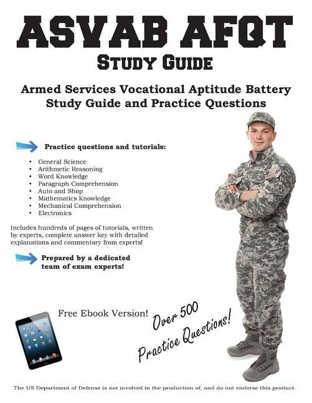 ASVAB Study Guide Armed Services Vocational Aptitude Battery Study