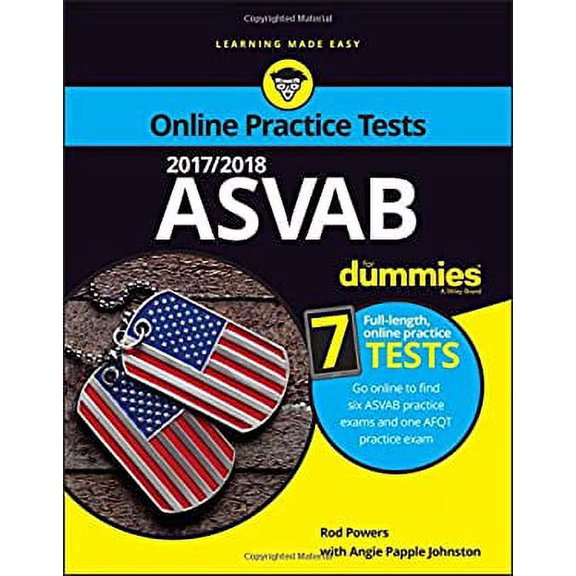 Pre-Owned 2017/2018 ASVAB for Dummies with Online Practice (Paperback)