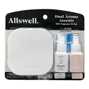 Allswell Dual Plug In Bundle with 2 Oils, Calm & Glow (Coconut + Citrus + Amber & Vanilla + Pear + Coconut)