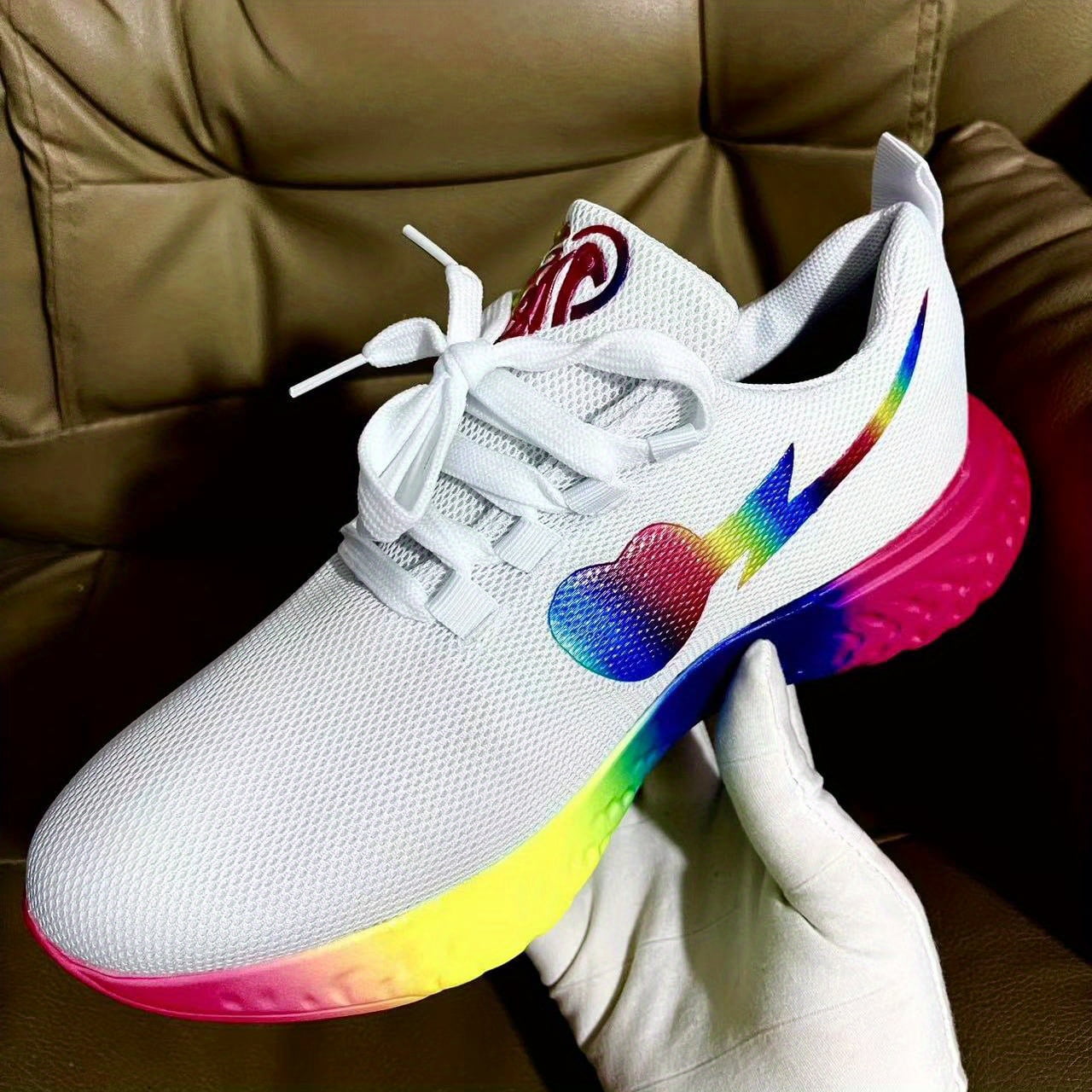 Nike rainbow shoes womens hot sale