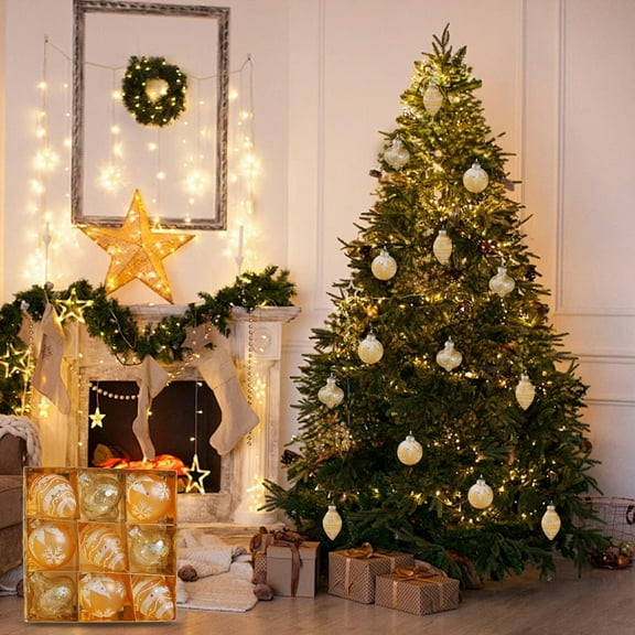 ASXITE Christmas Decorations Indoor,Fall/Winter Indoor Decorations,Christmas Balls Christmas Tree Dress Up Balls Holiday Party Wedding Balls Mall Ceiling Decoration Hanging Christmas Decorations