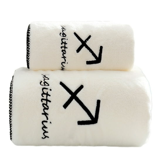 Asxite Bath Towels, Bath Towels All Cotton Ultra Soft Plush Thick Absorbent Quick Dry Home Gym Pool Yoga Hotel Shower Large Towel for Bathroom 2PC 35*75cm;70*140cm