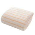 thumbnail image 1 of Asxite Bath Towels, Coral Fleece Striped Towel Household Soft Water Absorbing Quick Drying Non Linting Bath Face Wash Towel Thickened Men's and Women's Face Towel 1PC 70*30*0.5cm, 1 of 4