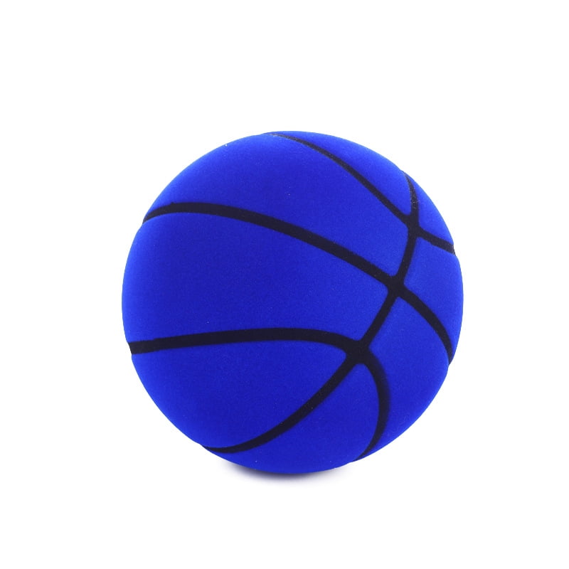 ASilent Basketball,Quiet Basketball Dribbling Indoor,Soundless Basketball for Indoor Training，Additional Basket