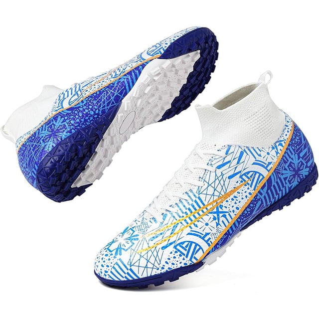 ASoftLand Soccer Cleats Mens Women Football Cleats for Big Boy AG/FG