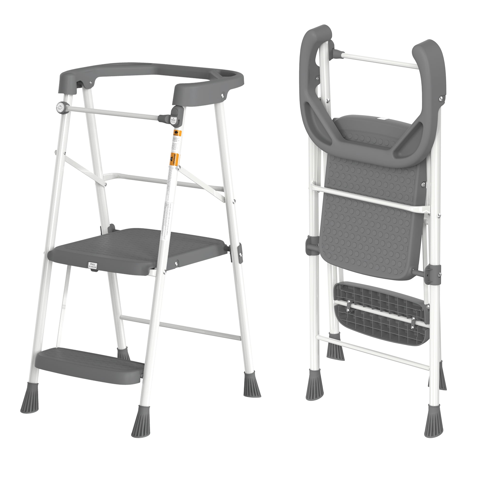 ASoopher Toddler Tower Foldable Kitchen Step Stool, Safe Learning Stool for Kids 2-6