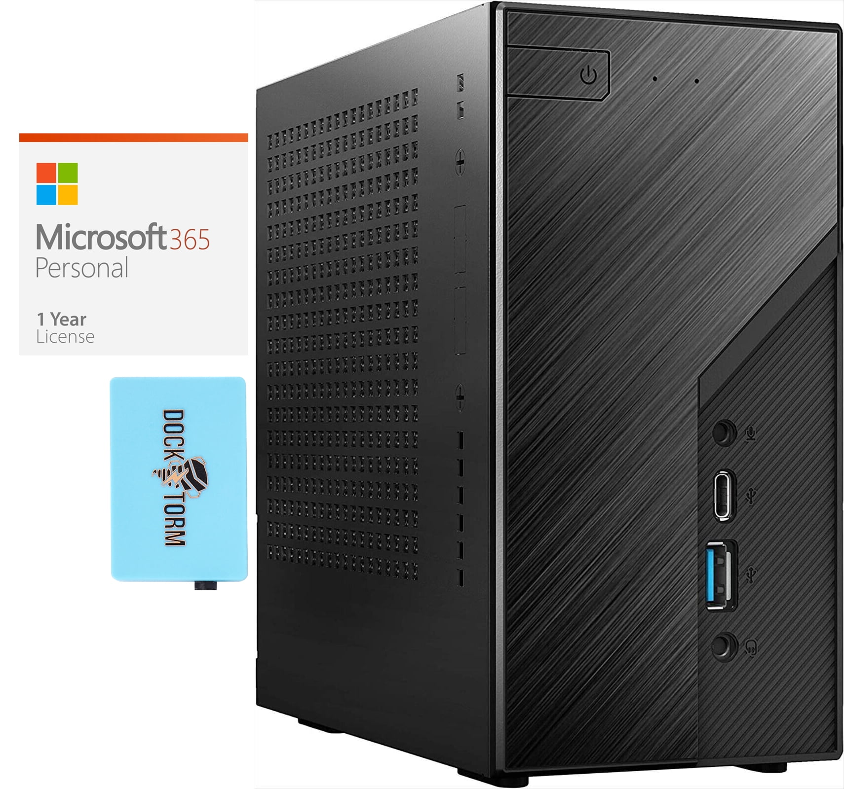 【完成品】DeskMini Ryzen 5600G 1TB 16GB ASrock X300W Gaming Mini Desktop (AMD Ryzen 5 5600G 6-Core, AMD