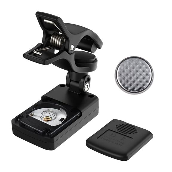 AT-07 Digital Electronic Clip-On Tuner LCD Screen for Guitar Chromatic Bass Ukulele C/ D Violin