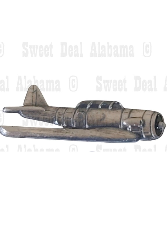 AT-6 Texan Airplane Metal Hat, Vest or Lapel Collectors Pin 1-3/8"W x 1/2"H