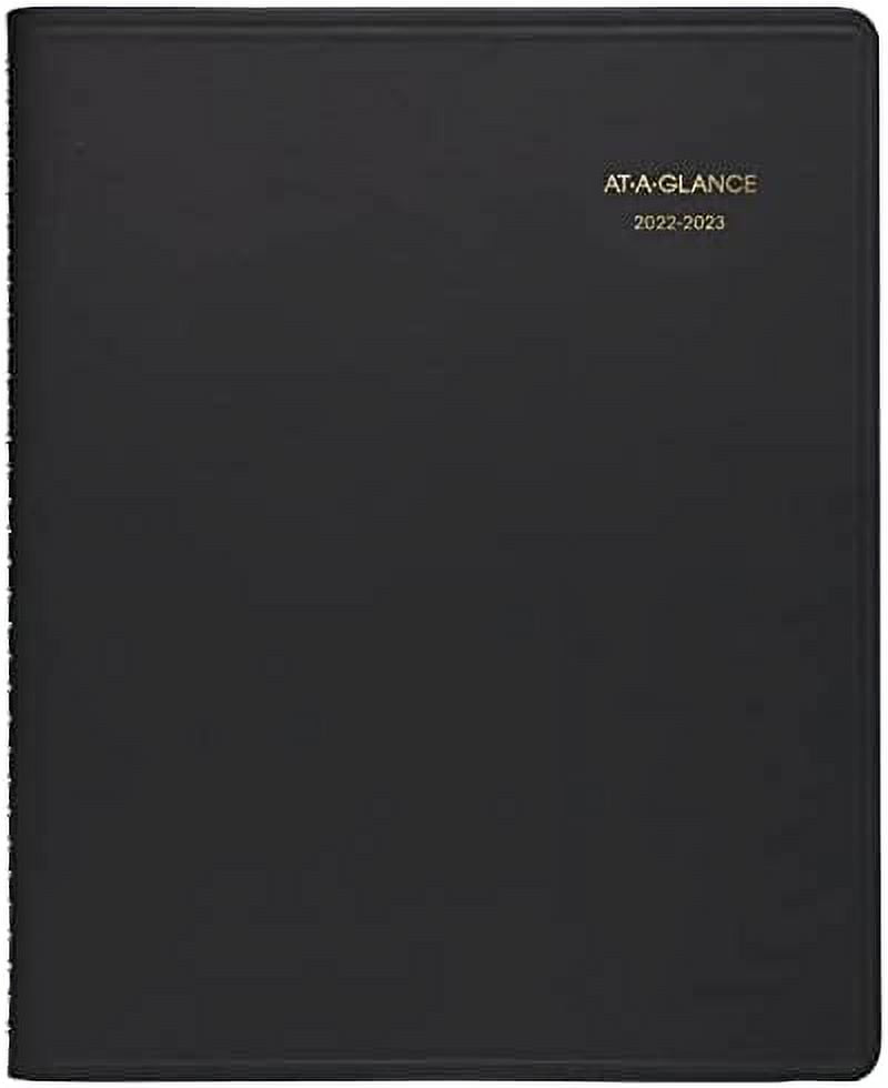 ATAGLANCE 20222023 Planner, Monthly Academic, 9" x 11", Large, Black