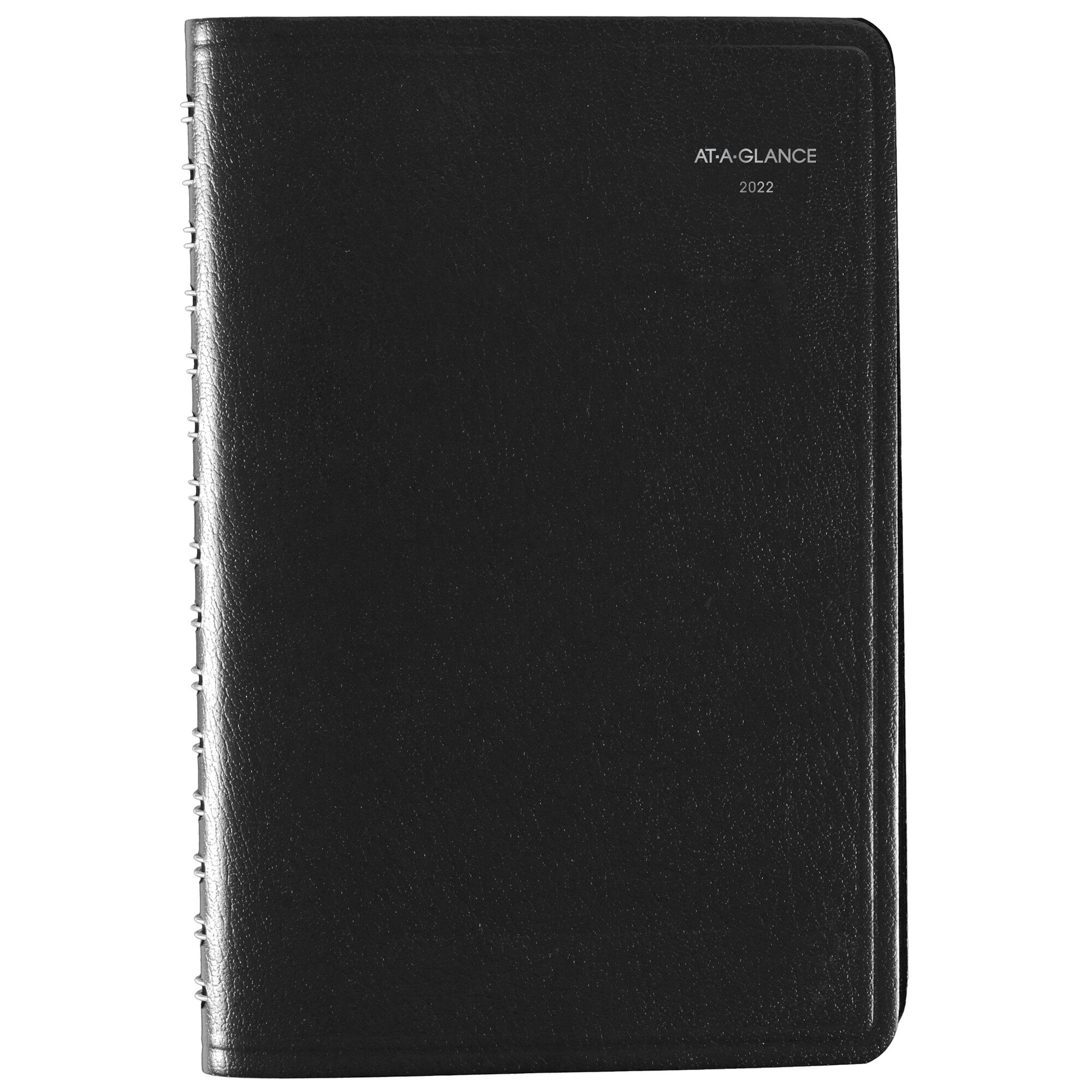 AT-A-GLANCE 2022 5" x 8" Appointment Book DayMinder Black G100-00-22