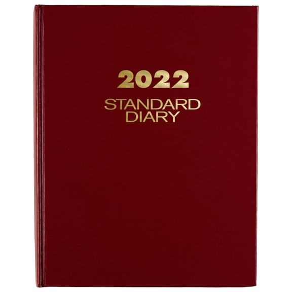 AT-A-GLANCE 2022 Standard Diary Daily Red Medium 7 12 x 9 12 - Daily Journals &