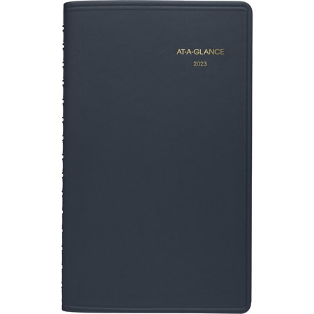 AT-A-GLANCE 2023 Weekly Appointment Book Planner, Navy, Small, 5" x 8"