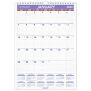 AT-A-GLANCE 2024 Erasable Monthly Wall Calendar Medium 12 x 17 - Erasable Wall