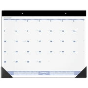 AT-A-GLANCE 2024 Monthly Desk Pad Calendar Blue and Gray Large 24 x 19 - Desk