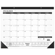 AT-A-GLANCE 2024 Monthly Desk Pad Calendar Standard 21 34 x 17 - Desk Pad