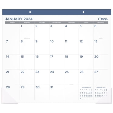 AT-A-GLANCE 2017 Monthly Desk Pad Calendar – Compact 17.75" X 10.88", Watercolor Designs