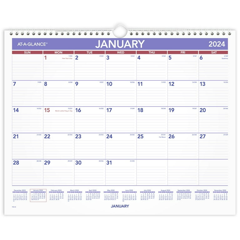 2025 At-A-Glance Monthly Wall Calendar 