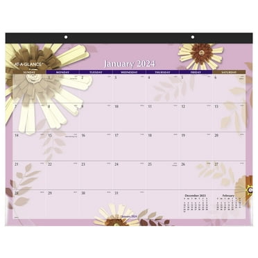 ATAGLANCE Beautiful Day 2025 Monthly Desk Pad Calendar Standard 21 34