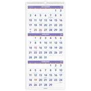 AT-A-GLANCE 2024 Three Month Reference Vertical Wall Calendar Large 12 x 27 -