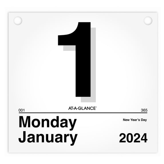 AT-A-GLANCE 2024 Today Is Daily Wall Calendar Refill Large 8 12 x 8 - Wall