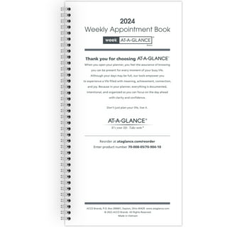 AT-A-GLANCE® Pocket Size Monthly Planner Refill