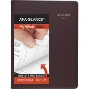 AT-A-GLANCE 2024 Weekly Appointment Book Planner Winestone Large 8 14 x 11 -