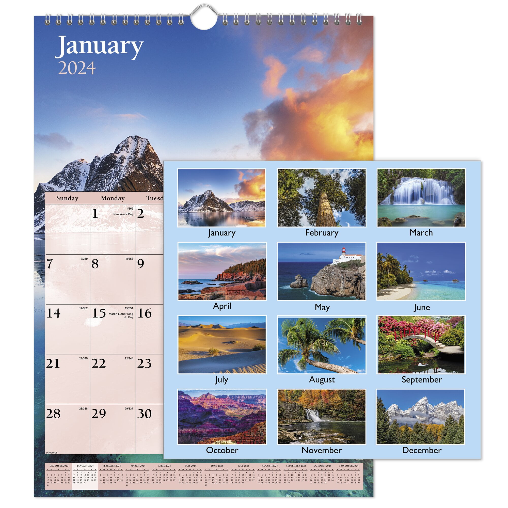 ATAGLANCE 2025 Scenic Monthly Wall Calendar Medium 12 x 17 Wall