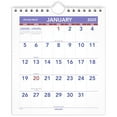 ATAGLANCE 2025 Wall Calendar, 61/2" x 71/2", Mini, Unruled Blocks