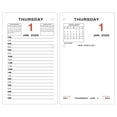 thumbnail image 1 of AT-A-GLANCE 2026 Daily Loose-Leaf Desk Calendar Refill With Weekends Standard 3, 1 of 6