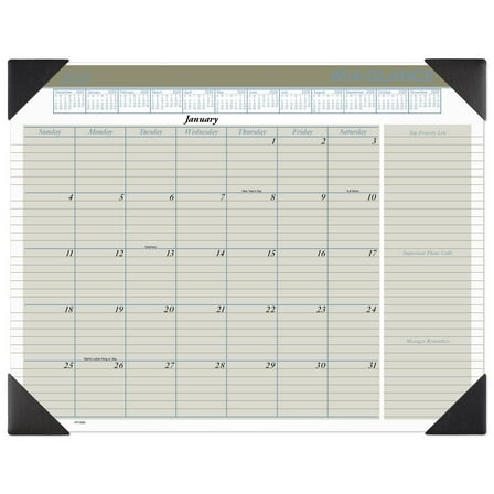 AT-A-GLANCE 2026 Executive Desk Pad Calendar Standard 21 34 x 17 - Desk Pad