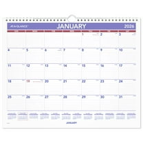 AT-A-GLANCE 2026 Monthly Wall Calendar Medium 15 x 12 - Monthly Wall Calendars