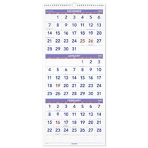 AT-A-GLANCE 2026 Three Month Reference Vertical Wall Calendar Large 12 x 27 -