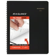 AT-A-GLANCE 2026 Weekly Hourly Appointment Book Planner Black Medium 7 x 8 34 -