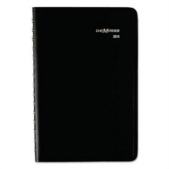 AT-A-GLANCE 4 7/8" x 8" Weekly/Monthly Planners & Appointment Book, Purple/Silver, 12 Pages