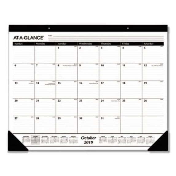 AT-A-GLANCE Academic 16-Month Desk Pad - Calendars