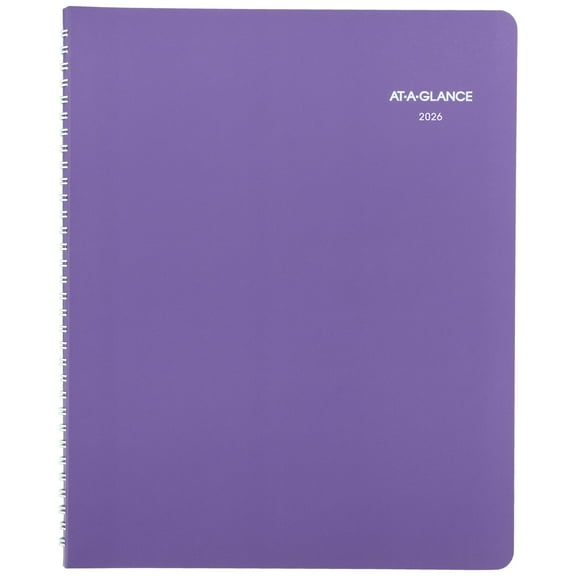 AT-A-GLANCE Beautiful Day 2026 Weekly Monthly Appointment Book Planner Lavender