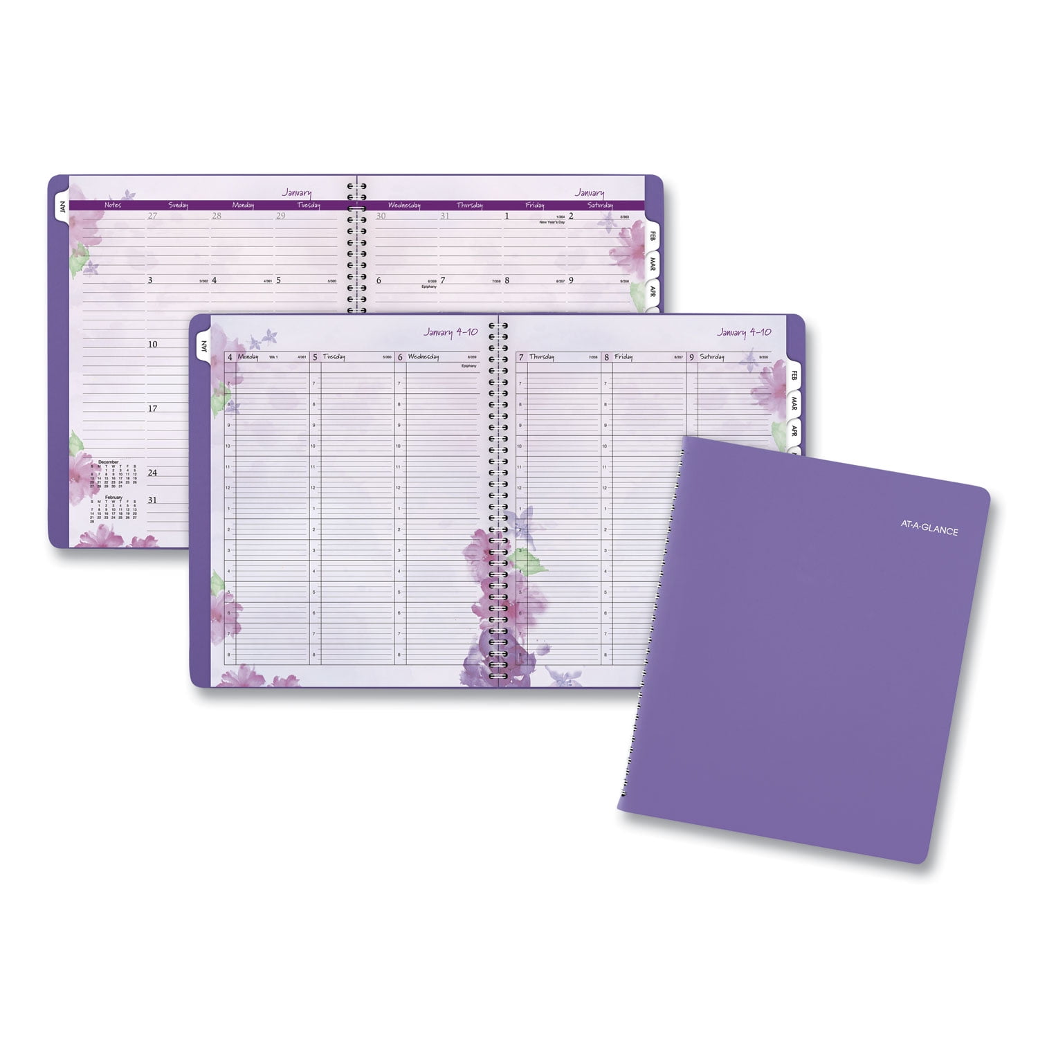 AT-A-GLANCE Column Format Beautiful Day Weekly/Monthly Appointment Book, 11" x 8".5, 2021